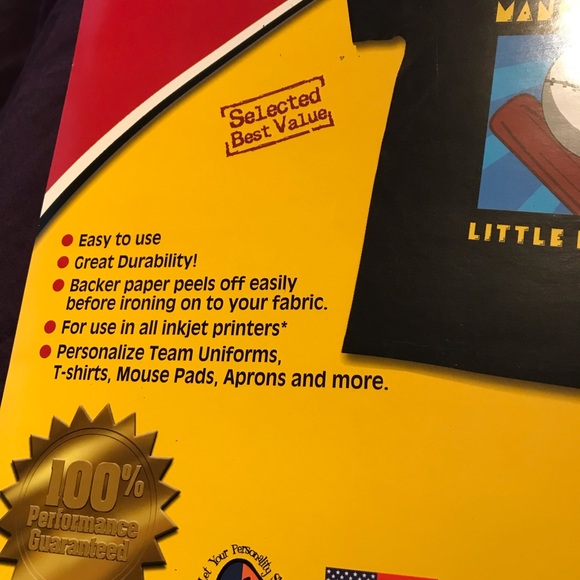 6 sheet dark heat transfer paper new made in USA - Picture 2 of 4